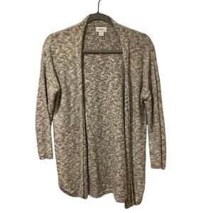 Old Navy Open Cardigan Shaker Knit Marled Gray Sweater Size Medium